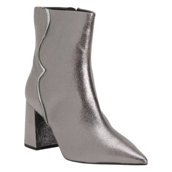 SEYCHELLES Leather Broken Promises Heel Booties - Picture 1 of 3